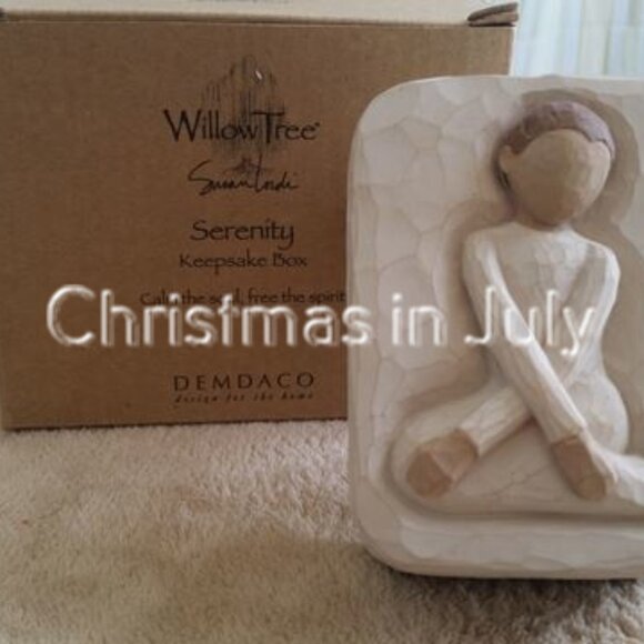 Willow Tree Susan Lordi Serenity Keepsake Box #26612 with box - Picture 2 of 6